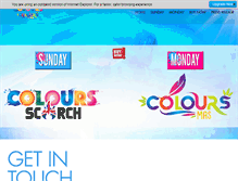 Tablet Screenshot of coloursuk.com